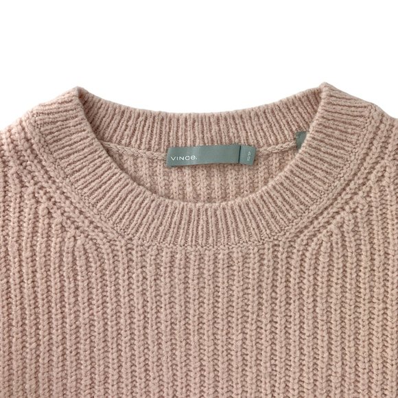 Vince Peach Ribbed Crewneck Sweater - Picture 3 of 5